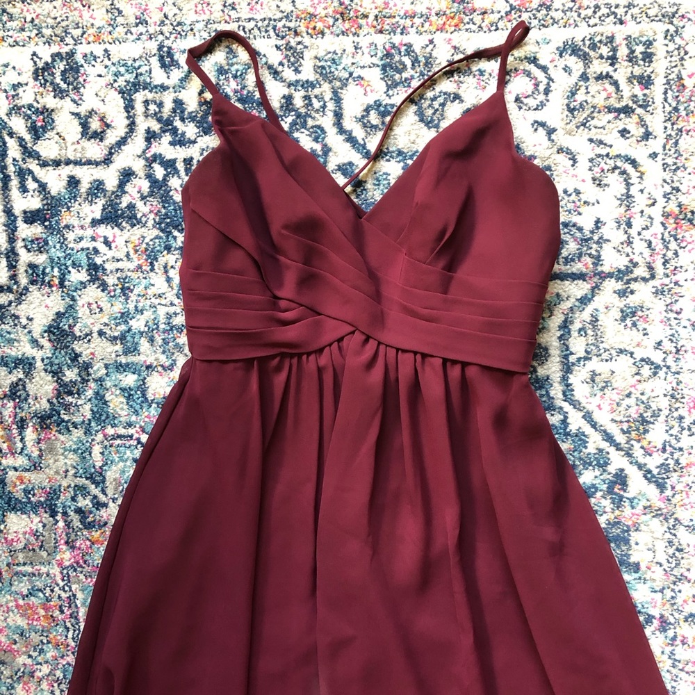 Sorella Vita Bridesmaid Dress in Burgundy